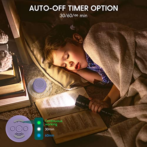 Image of White Noise Machine Babelio Mini Sound Machine for Adults Kids Baby | 15 Non-looping Sounds | Timer | Easy to Pocket and Travel - Purple