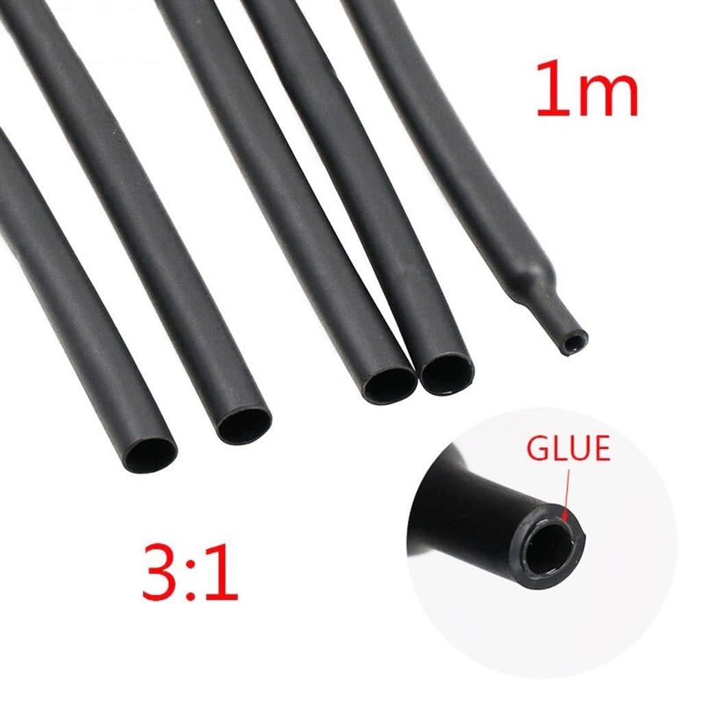 Tubo termorestringente 1M 3:1 con rivestimento adesivo a doppia parete con colla | 2.4mm
