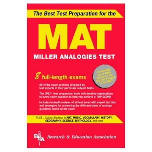 MAT The Best Test Preparation for the Miller Analogies Test (Miller Analogies Test