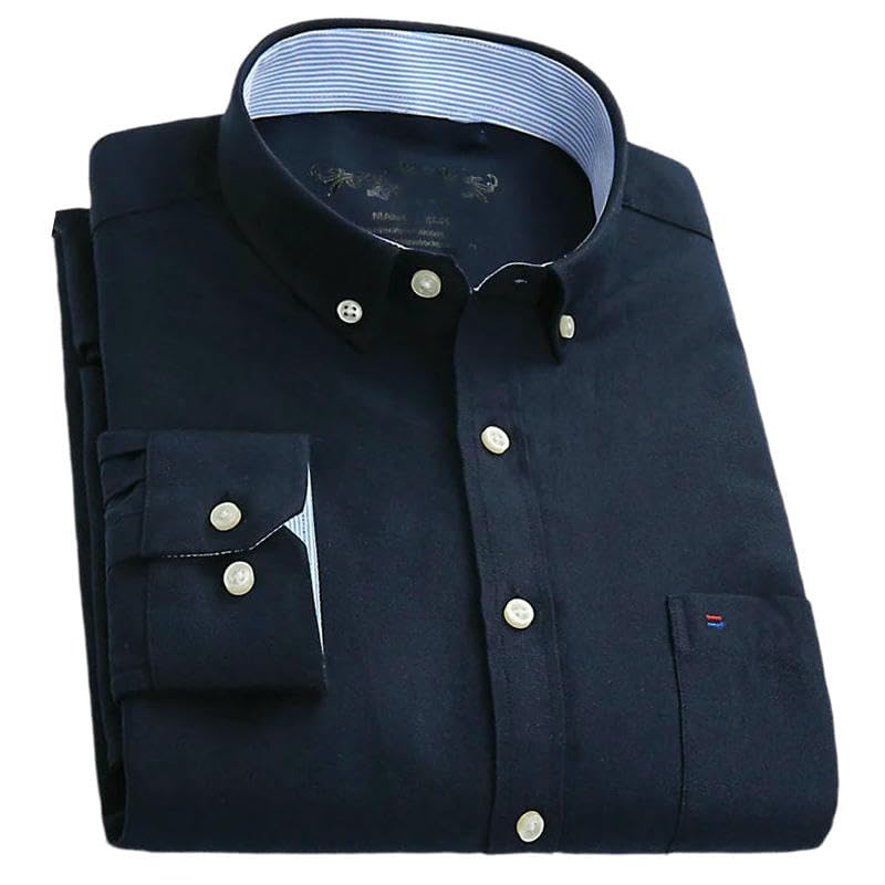 Chemise homme coupe classique contre le froid style casual Hy-08