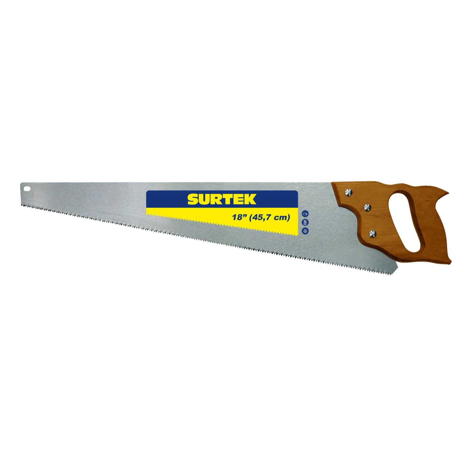 Surtek Triple-Edge Handsaw - 26" Saw with Wood Handle - 120249