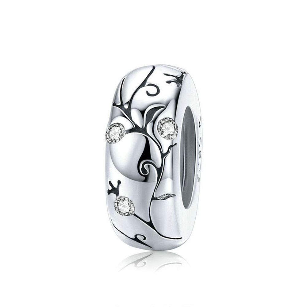Spacer Charm 925 Sterling Silver Stopper Charm Clip Charm for Pandora Charm Bracelet