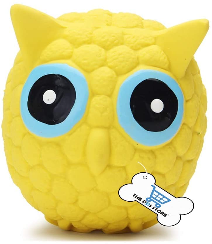 THE DDS STORE Dog Squeak Toy Latex Puppy Play Owl Ball Dog Toy, Interactive Toy for Play & Training-1 Piece (Large) (B0BC43KSWF) Amazon Price History, Amazon Price Tracker