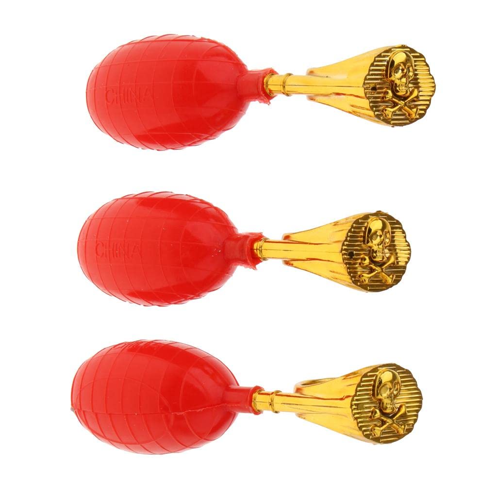 ZOOMELLA 3Pcs Water Squirt Ring Toys Party Prank Jokes Gag Gift