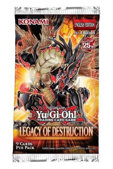 Yu Gi Oh! Legacy of Destruction 3- Pack Booster, White, 1.7 cm x 9.6 cm x 0.1 cm - Image 2