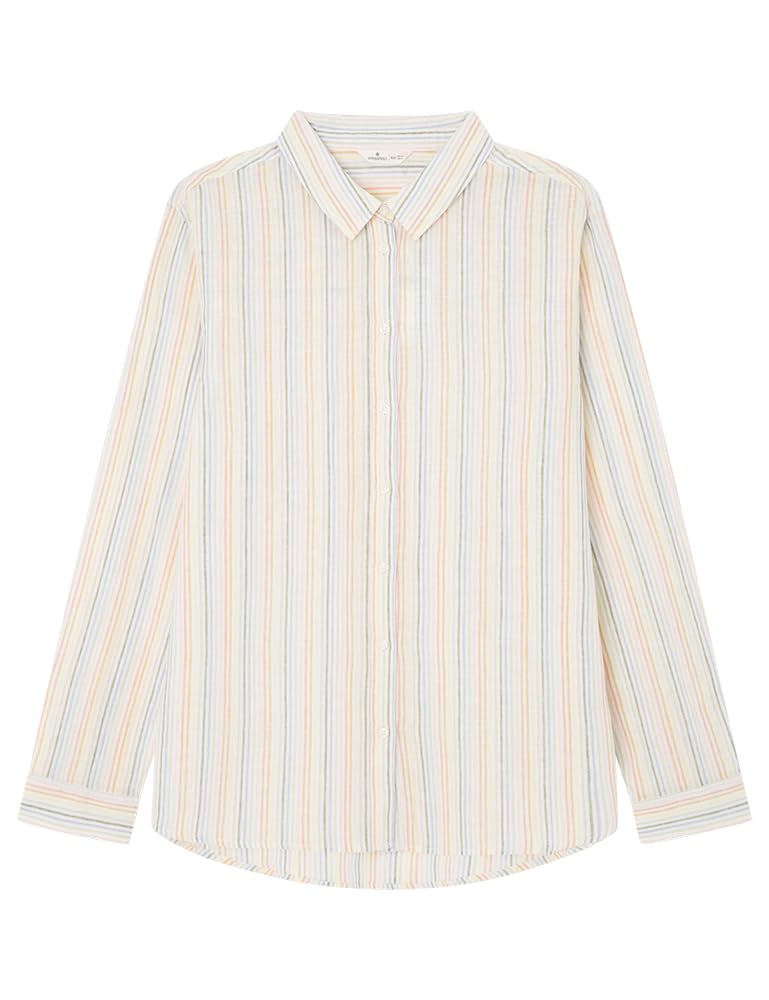 SPRINGFIELD Blusa Básica Algodón Lino Mujer