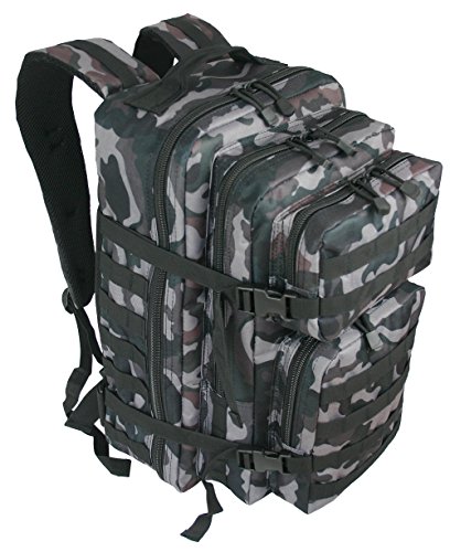 Normani: Mochila de exterior  multifunción  militar  robusta  50   color Camuflaje gris