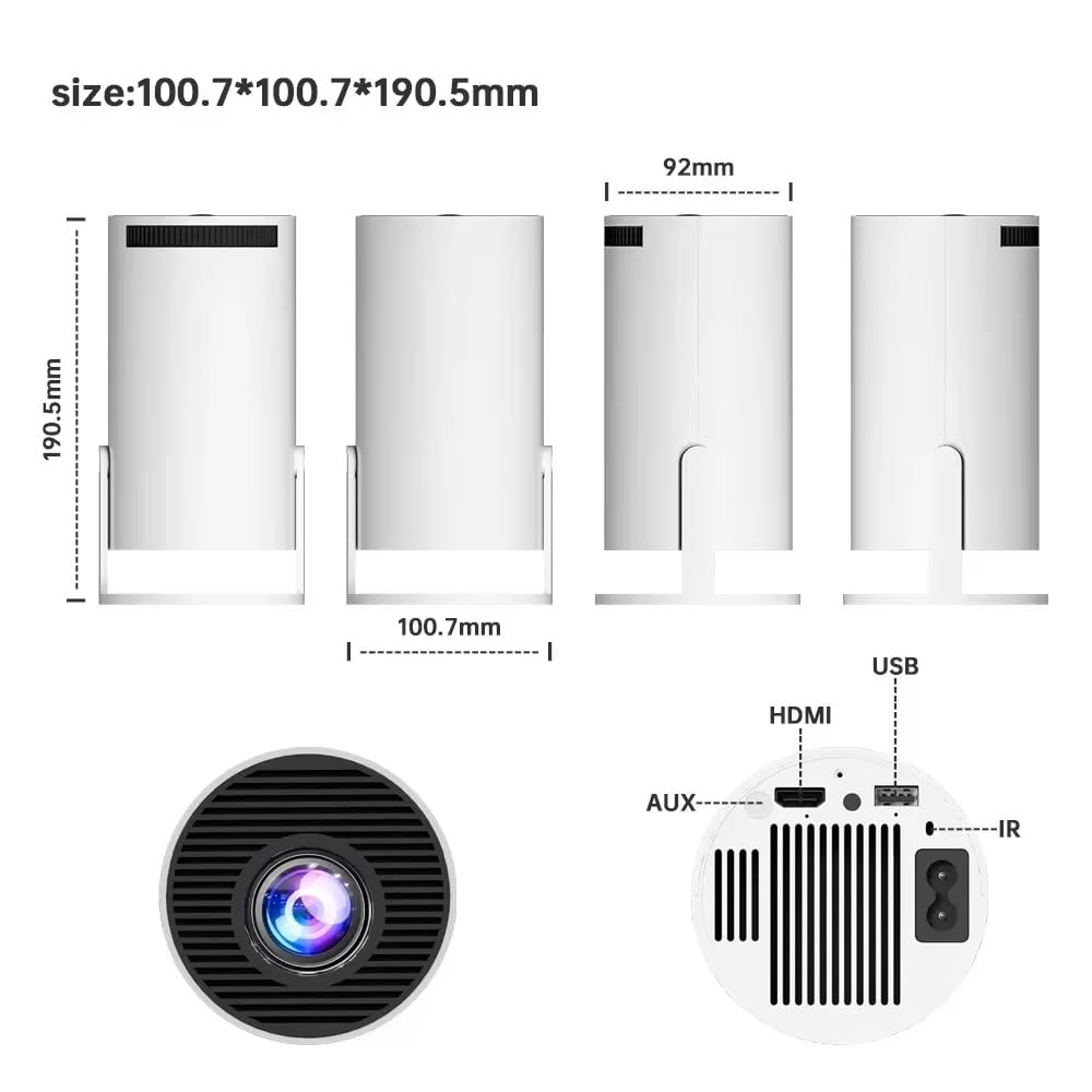 Console per videogiochi retrò M300 Mini proiettore intelligente portatile Proiettore domestico Sistema Android11 ​​1080P 64 GB Giochi per regali