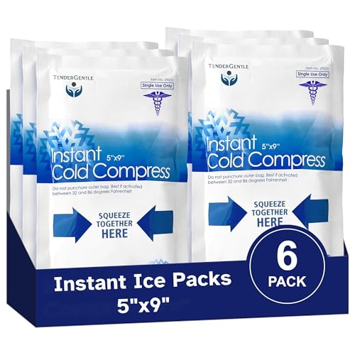 Instant Ice Packs for Injuries (5" x 9") - 6