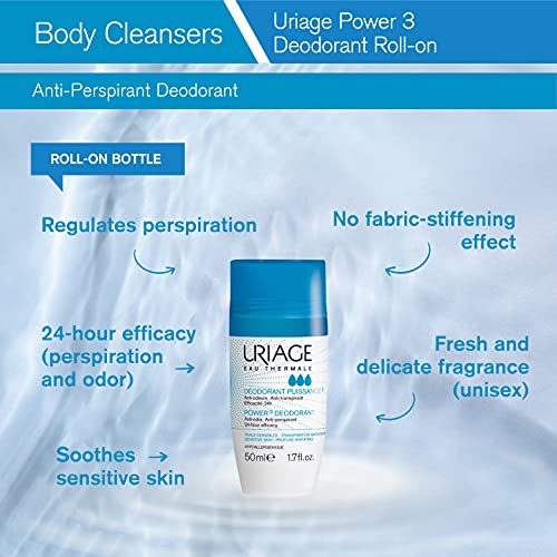 Uriage Power3 Deodorant Roll-on 50 Ml, Único, Aromatic - Imagen 3