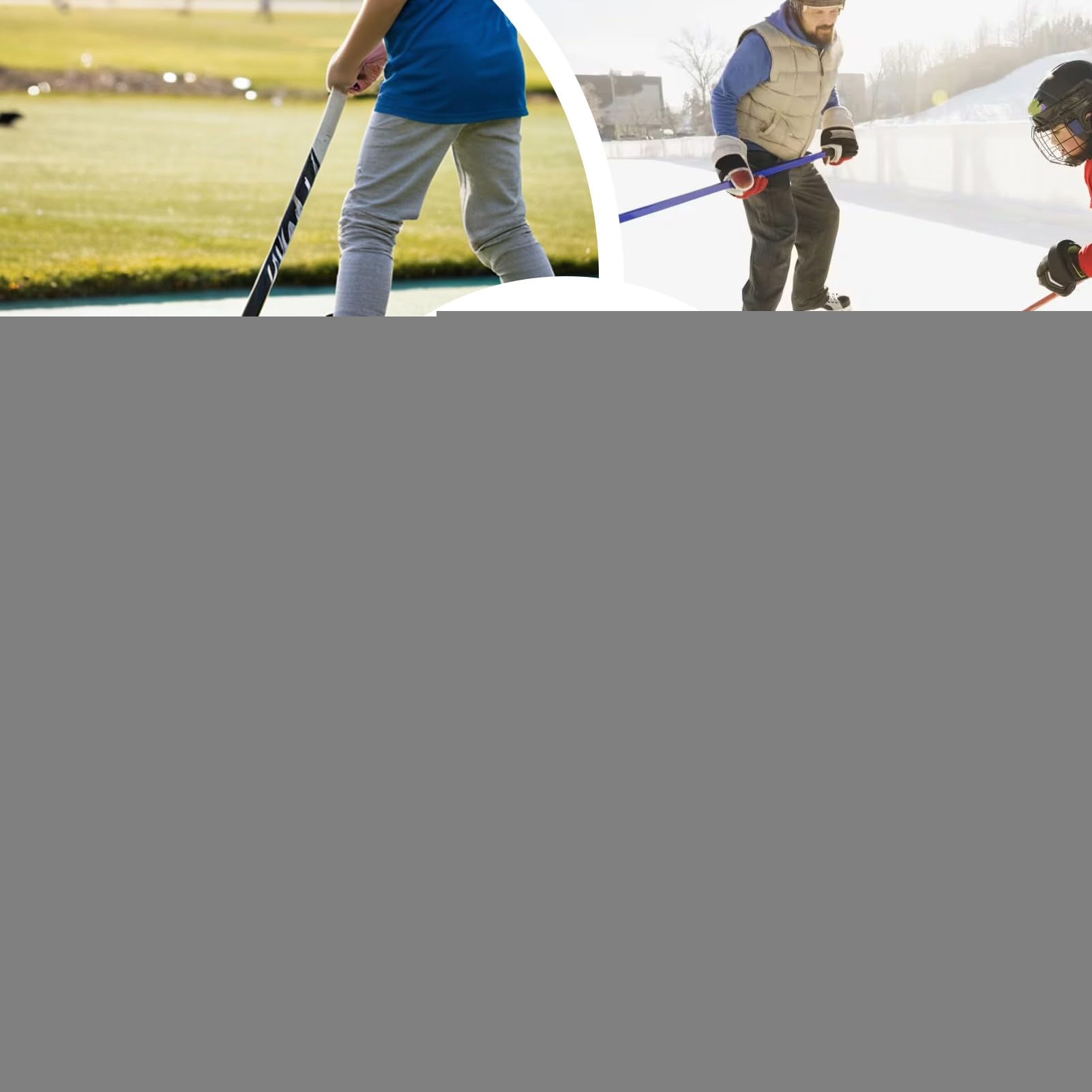 Bâtons de Hockey d'intérieur pour Jeunes Débutants – Ensemble de Crosses Légères avec Balles