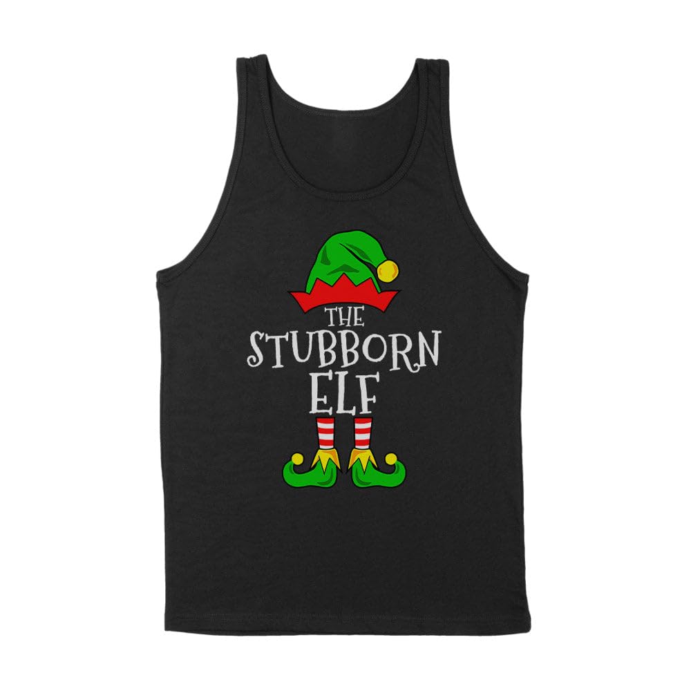 The Stubborn Elf Tank Top Unisex Medium Black