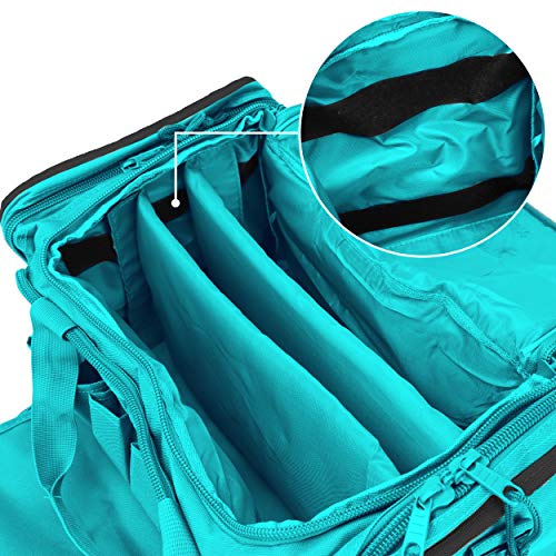 Osage River Tactical Range Bag For Handguns And Hunting, Travel Duffel, 18 X 13 X 10 Inches, Standard Duty, Teal And Black #TOP3