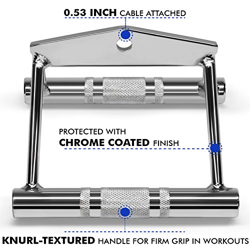 A2ZCARE T-Bar Row Plate Post Insert Landmine - 360° Swivel for Easy Use in Small Spaces - Great for Back Exercises (Combo T-Bar Row Plate Post Insert + V Handle) - Thumbnail 6