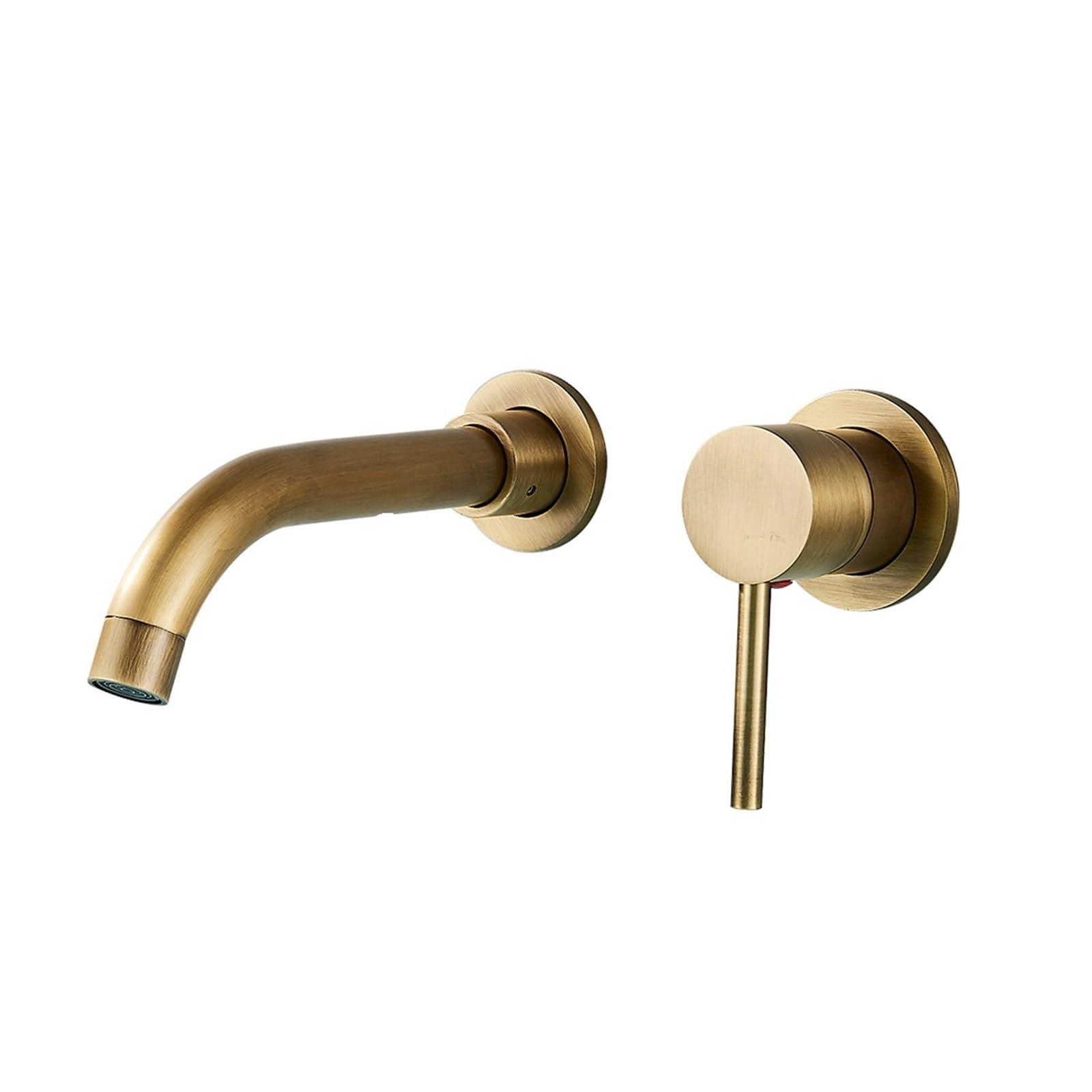 Bec mural de bain haut de gamme finition antique de 26cm de long