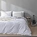 VClife Twin Duvet Cover Soft Cotton Bedding Duvet Cover, Modern White Black Checkered Comforter Cover Sets (Including 1 Duvet Cover & 2 Pillowcases) Breathable Skin-Friendly Home Decor