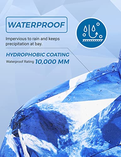 Image of Wantdo Men's Mountain Waterproof Ski Jacket Windproof Rain Jacket Winter Warm Hooded Coat