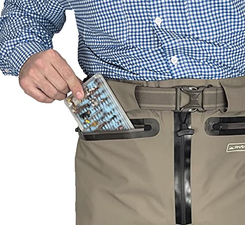 Image of Paramount Outdoors Slate Guide Pant Waist High Zippered Stockingfoot Breathable Wader Pant for Fly Fishing