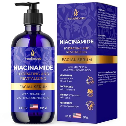 Niacinamide Serum 8Oz for Face 10% with Zinc 1% Vitamin B3 Bright...
