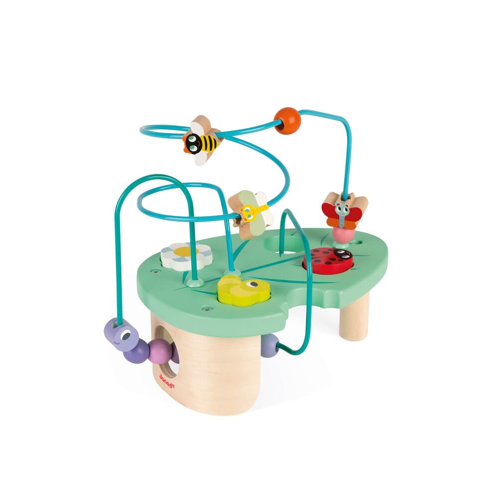 Janod Caterpillar and Co Looping Wooden Early Learning Toy Educational Game Fine Motor Skills 12 Months