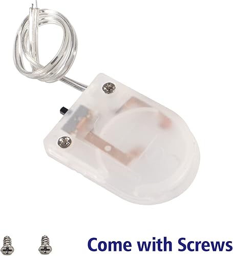 Miniatura 3 de Aobao Soporte de batería CR2032, 15 piezas, soporte de batería CR2032 con interruptor, soporte para celda de moneda, 1 soporte de batería de botón