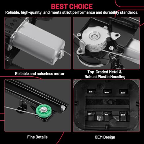 Image of BDFHYK 748-065 Power Window Regulator with Motor Front Right Compatible with Nissan Altima 2013-2018