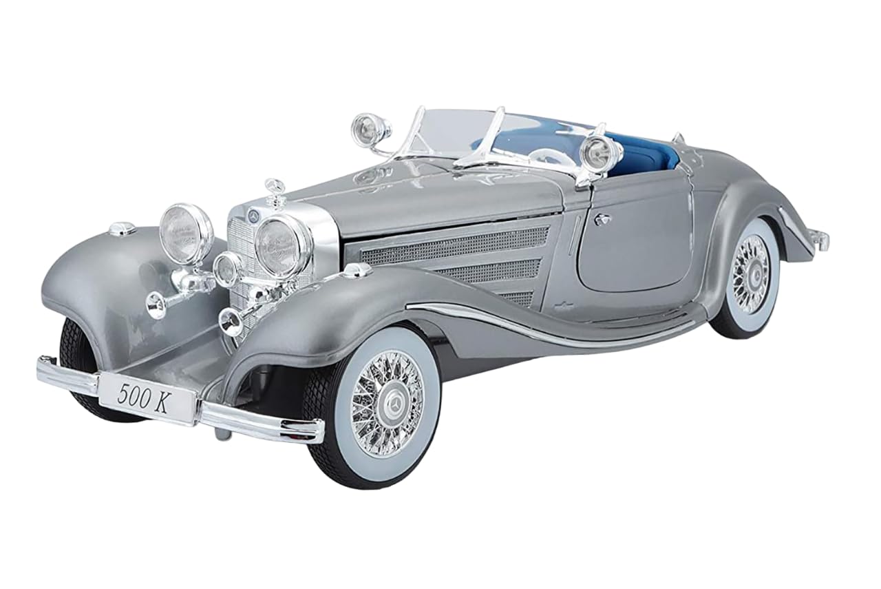 Magicwand® Die-Cast Zinc Alloy 1:24 Scale 1936 Merrc-Bennz Classic Large with 4 Openable Doors,Lights & Music & Working Steering【Silver】【Pack of 1】 (B0CSKBMZMJ) Amazon Price History, Amazon Price Tracker