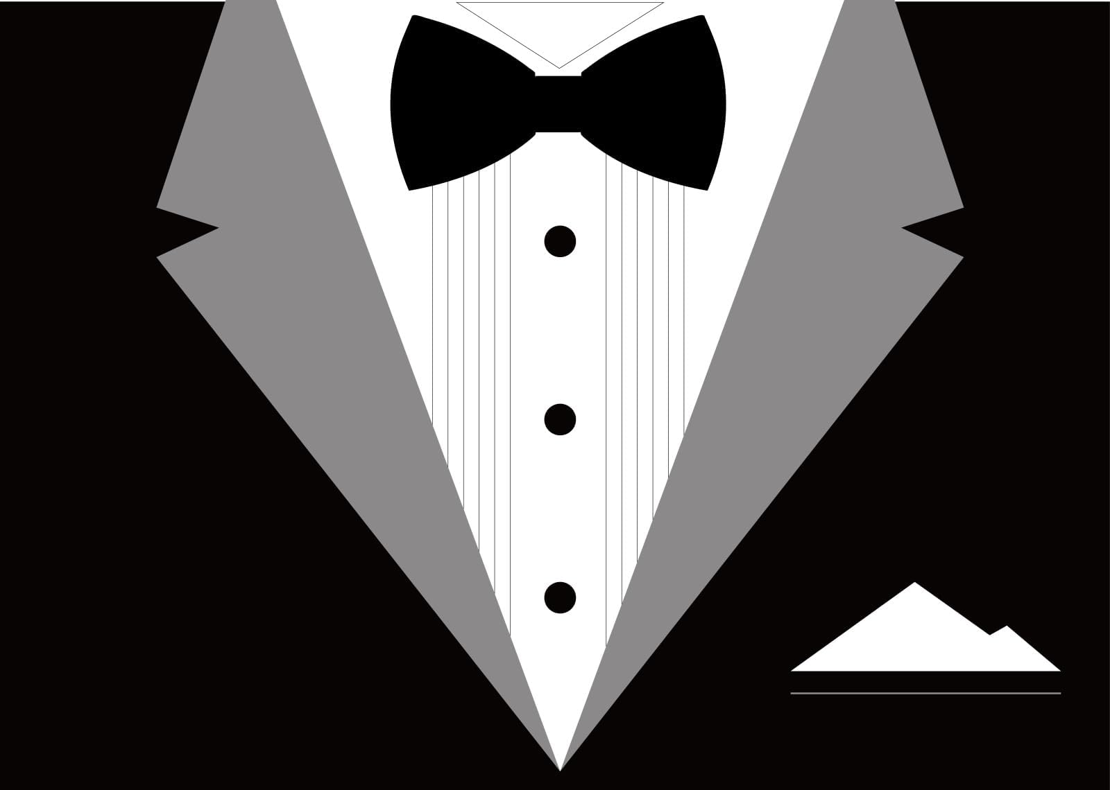 BELECO 5x3ft Fabric Gentleman Tuxedo Backdrop Black and White Bow Tie Suit Background Luxury Birthday Dinner Party Decor Banner Boy Men Father