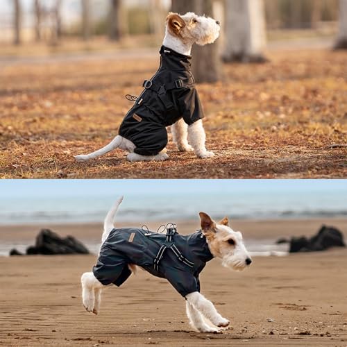 Couverture complète pour chien mouillé : imperméable réglable 3XL