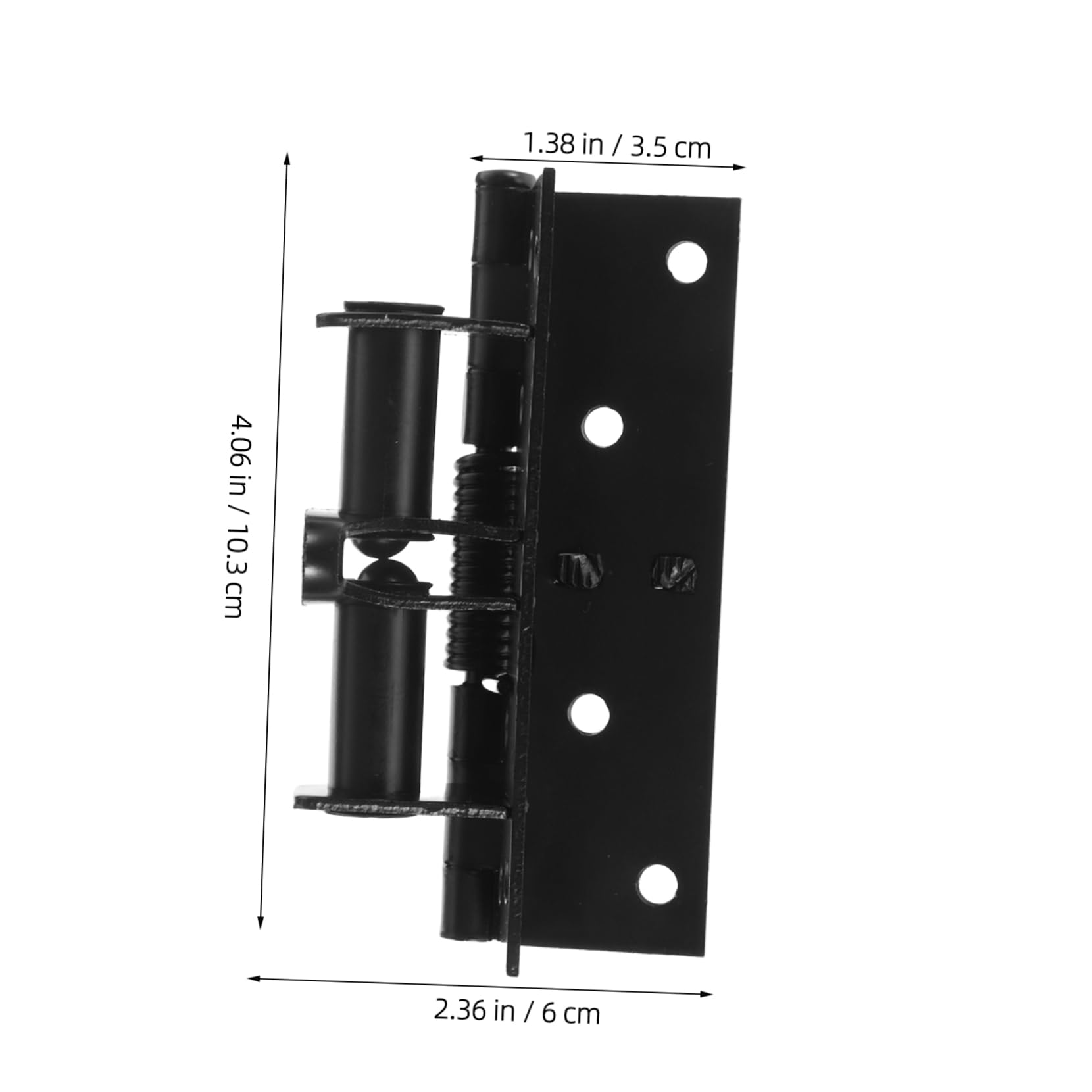 NAMOARLY 2pcs Spring Hinge Door Closer Invisible Design Auto Close Easy Install Quiet Heavy Duty for Cabinet Garage Doors