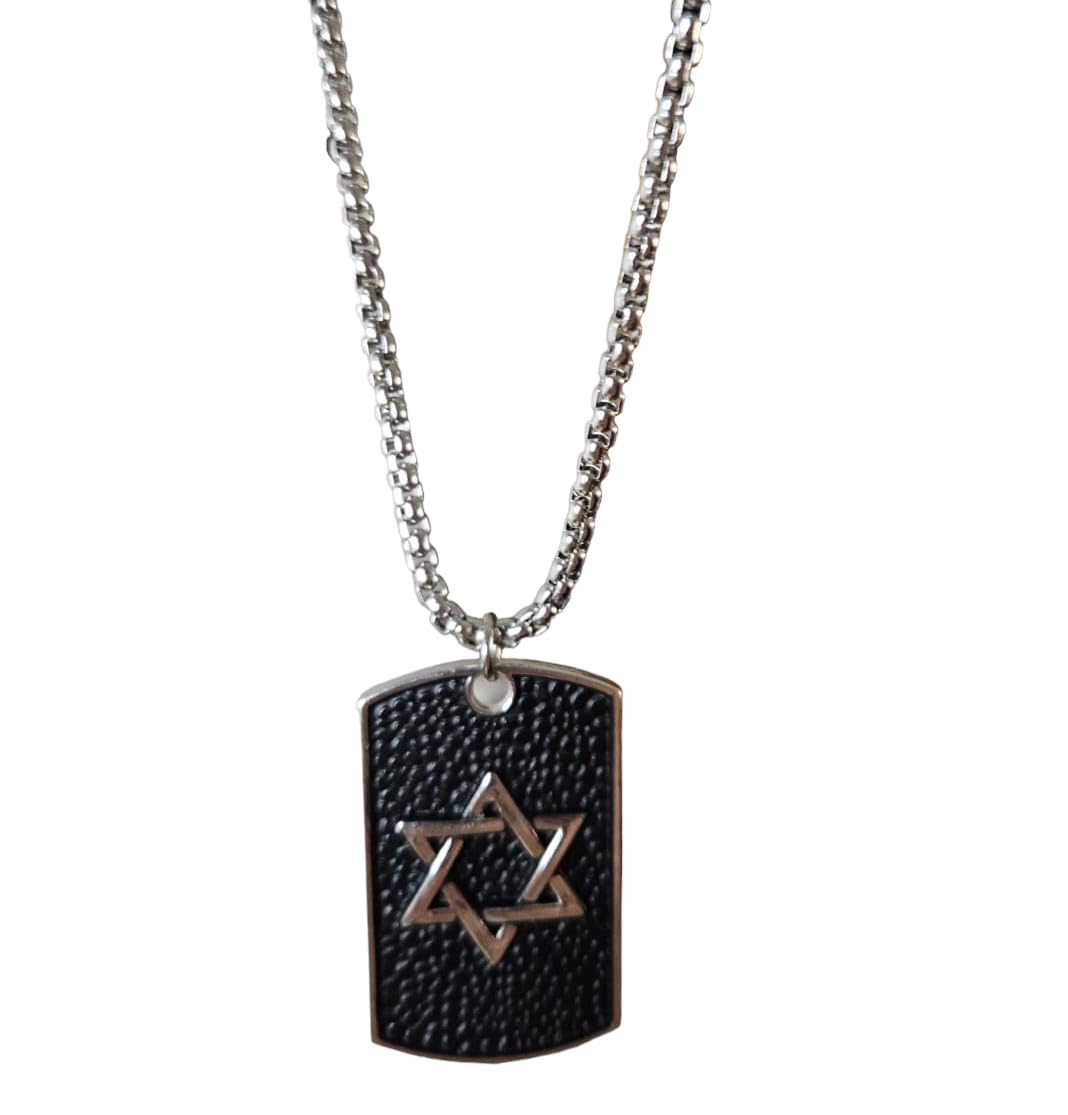 KaTunn Collar Hombre - Colgante Hombre - estilo mistico - cordon cuero - caucho - Unisex - Moda Hombre y Mujer - Joven - Regalo