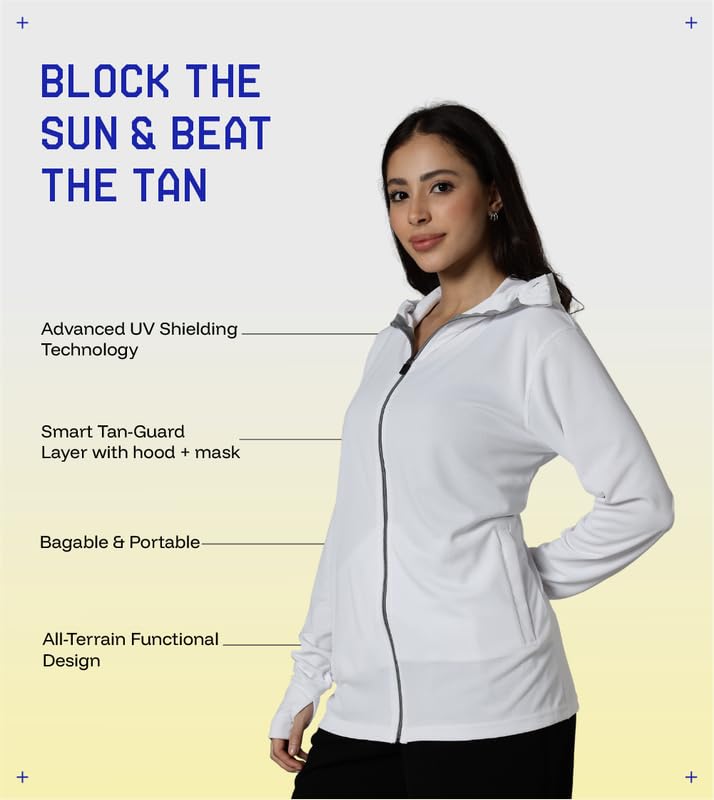 Image of BLUE TYGA Womens Sunscreen Jacket 2.0 - Advanced Protection from Sun & Pollution - UPF 50+ Protection