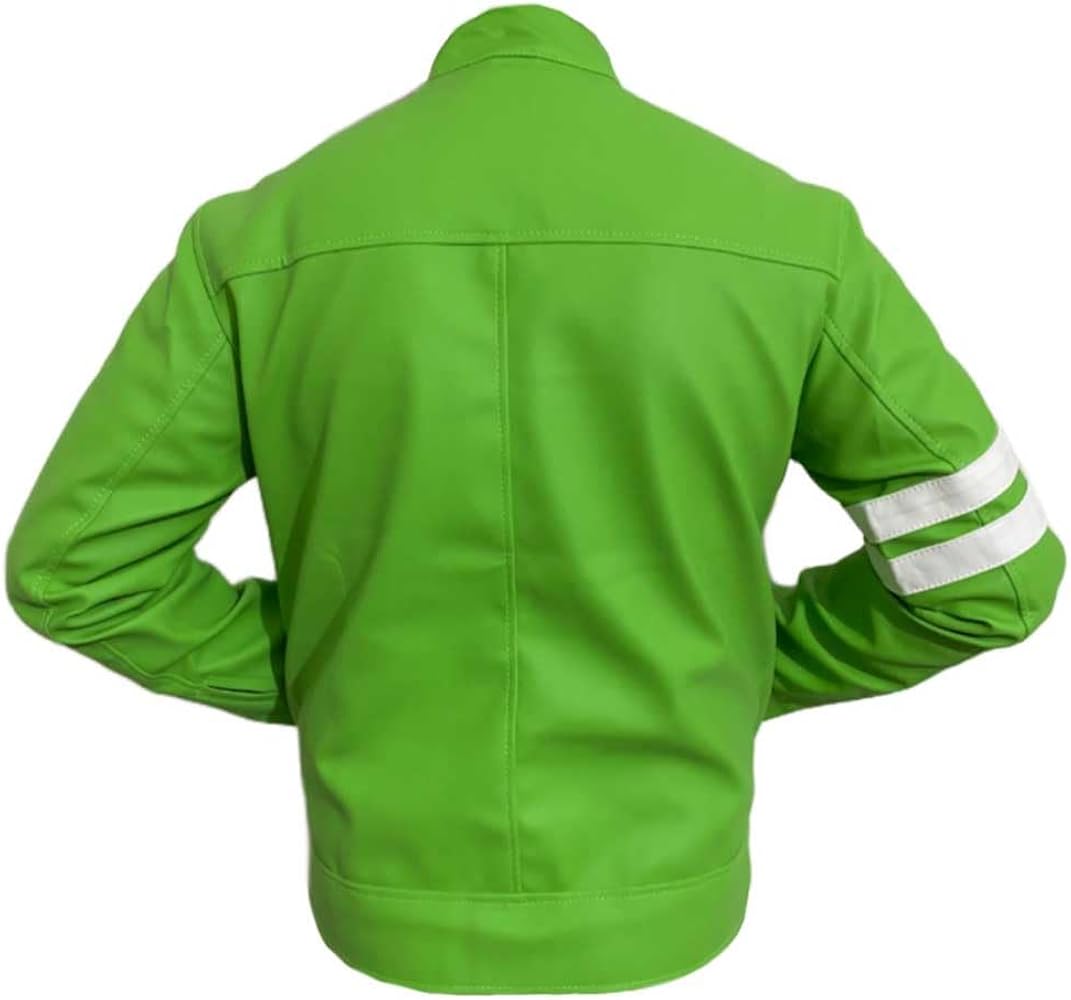 TESSUTY Men Ben Green Faux Leather Jacket | Ben Green 10 Leather