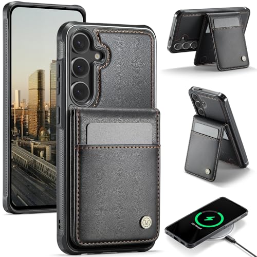 Étui portefeuille Samsung S26 en cuir pour ranger vos cartes et visionner vos vidéos de voyage