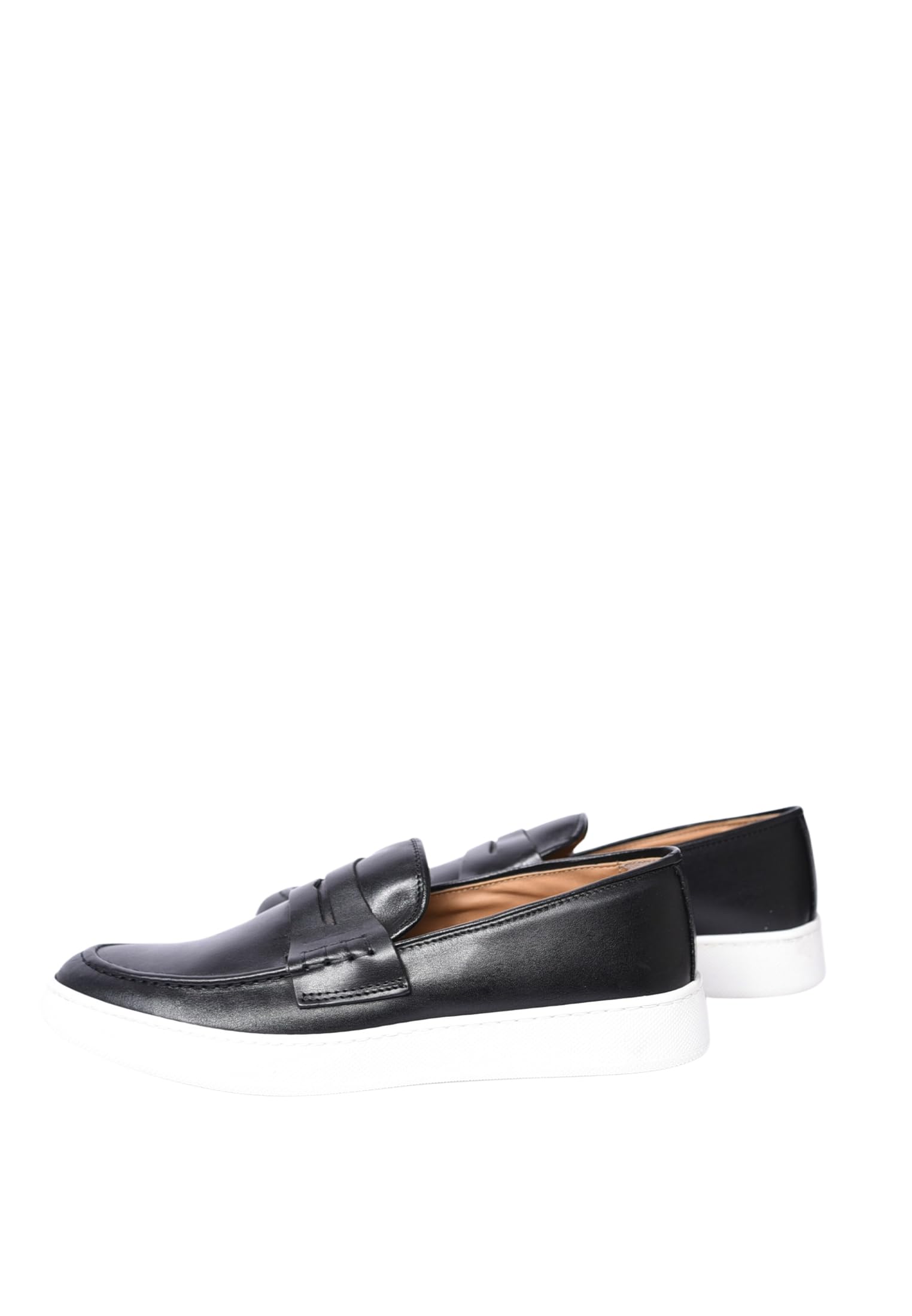 Mocassini Uomo Eleganti Pelle Made in Italy Mocassino Uomo Sportivo con Suola Bianca