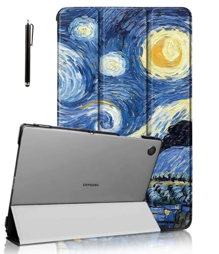 Image of ProElite Cover for Samsung Galaxy Tab A11 Plus 11 inch Case Cover, Smart Flip Case Cover for Samsung Galaxy Tab A11+ 11 inch Translucent Back with Stylus Pen, Starry Night