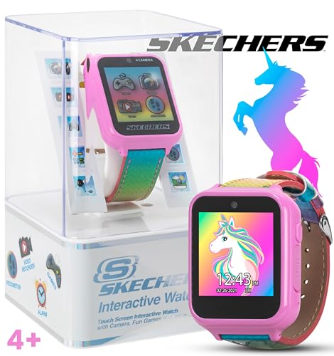 Skechers Kids Smart Watch with Rainbow Iridescent Strap, Games, Camera, & Fitness Tracker – Fun & Colorful Digital Watch with Touchscreen, Alarm, and Step Counter, Perfect for Everyday Wear and Play2