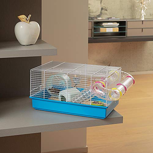 Ferplast Paula Small Hamster Cage | Fun & Interactive Cage Measures Measures 18.11L x 11.61W x 9.6H & Includes All Accessories - Image 3
