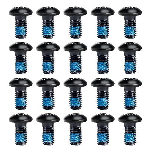CHENZILIN 20 Pcs Bicycles Disc Brake Bolts Bike Rotor Screw Bike Disc Brake Rotor Bolts M5x10mm Screw for Road Mountain Bike