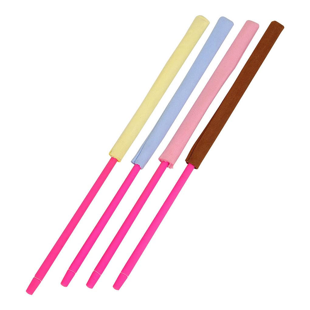 Juego de 5 palos de limpieza de flauta, paños de limpieza multicolor largos para instrumentos de viento de madera, accesorios para adultos y profesionales, color azul