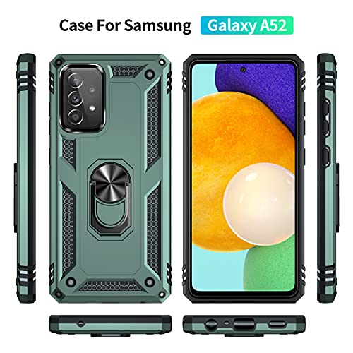 Capa para Samsung Galaxy A52 4G/5G Capinha com protetor de tela de vidro temperado [2 Pack], Case pa