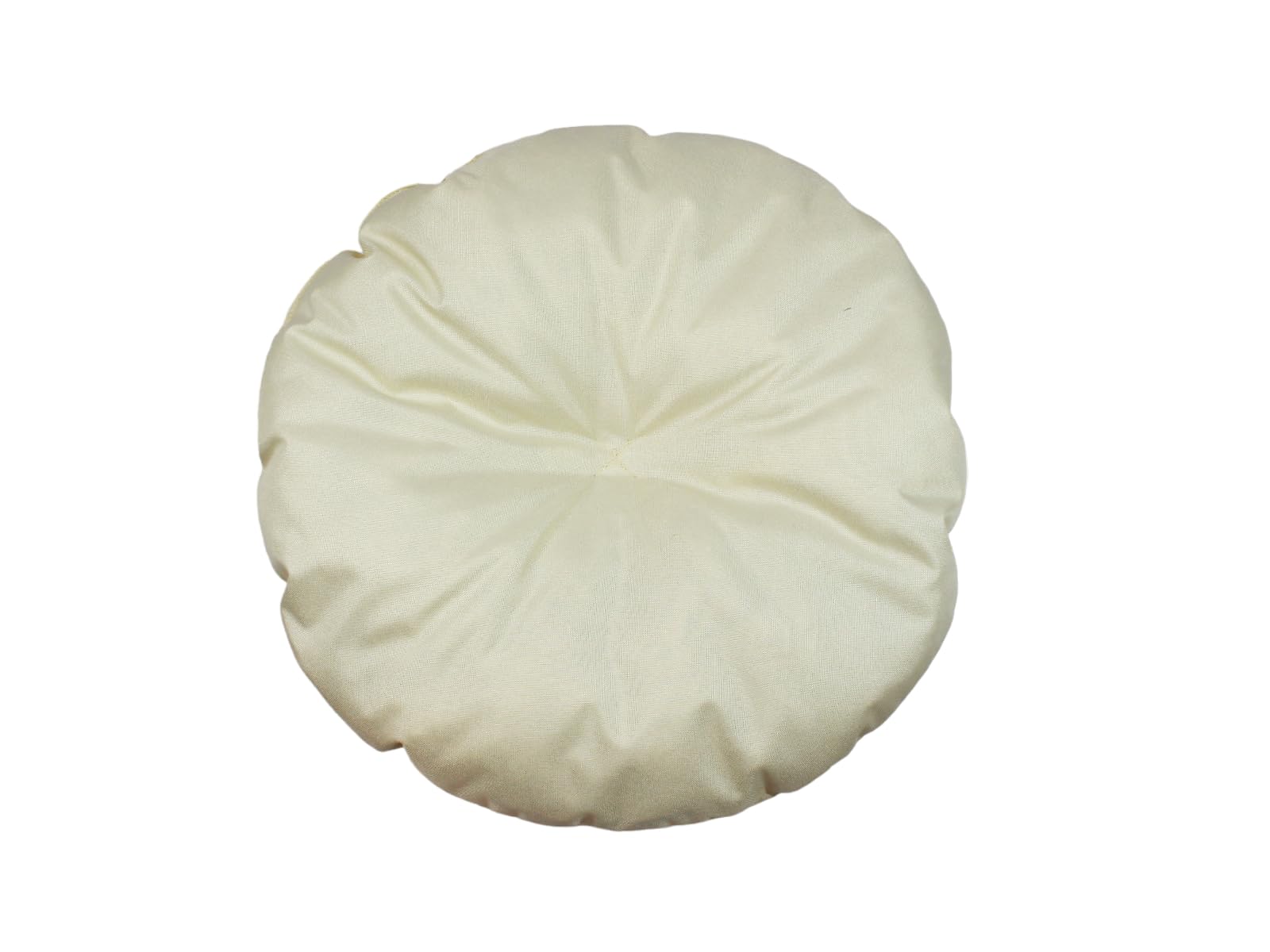 Damian-Wiklina Dog Cushion - Cat Cushion - Round Size Diameter 50 cm Ecru Colour - Dog Bed - Cat Bed - Cat Mat - Mattress for Dogs or Cats - Washable - Ideal for Transport Baskets or Pet Bed — image 1