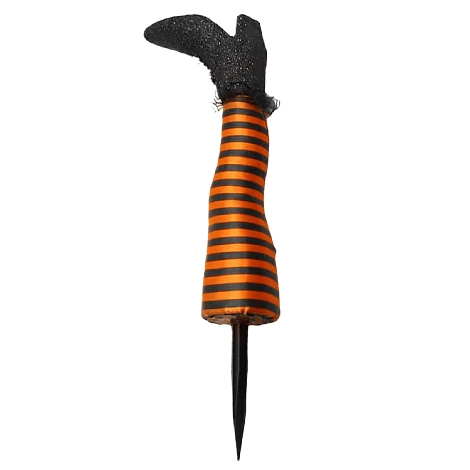 GnathicHOME Halloween Witch Leg Yard Stakes | Garden Stake Halloween Decorations for Patio Lawn Porch Roof Grassland Pathway Garden Backyard (47 * 15cm,orange-1pc)