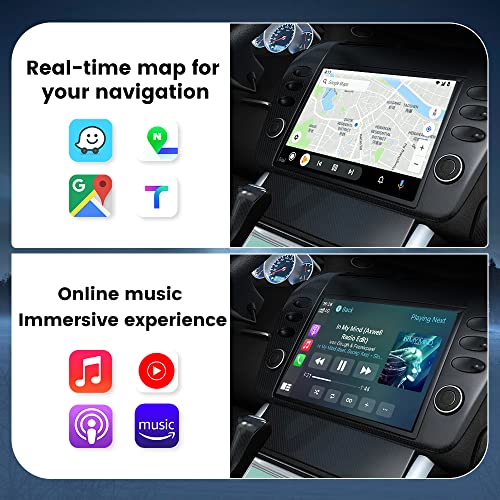 Image of CarlinKit 5.0 Wireless CarPlay Adapter,Wireless Android Auto Adapter for OEM Wired CarPlay /Wired Android Auto Car 2023 Upgrade Version CPC200-2air Realize Wired to Wireless,5G WiFi,OTA Upgrade