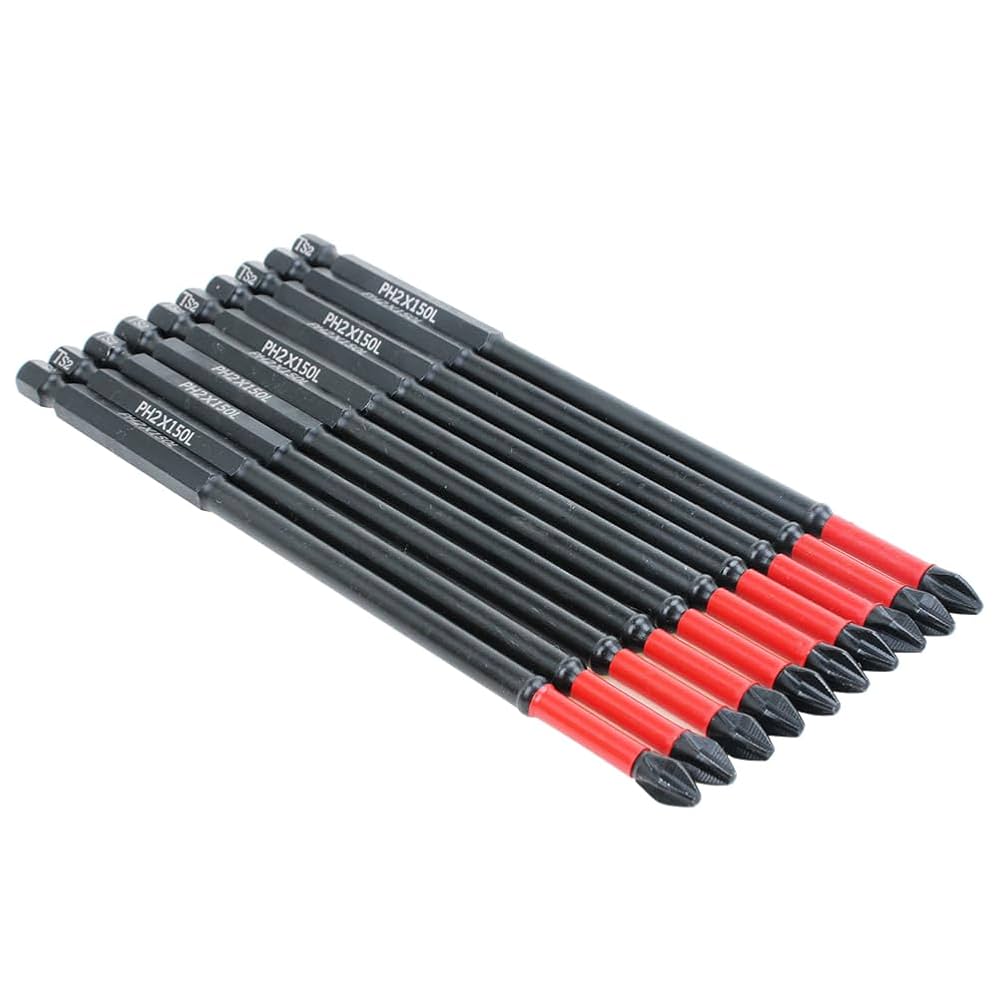 Wewtool T2 ダークグレー uxcell 5 Pcs PH2/SL6 Magnetic Double Ended Screwdriver Bit