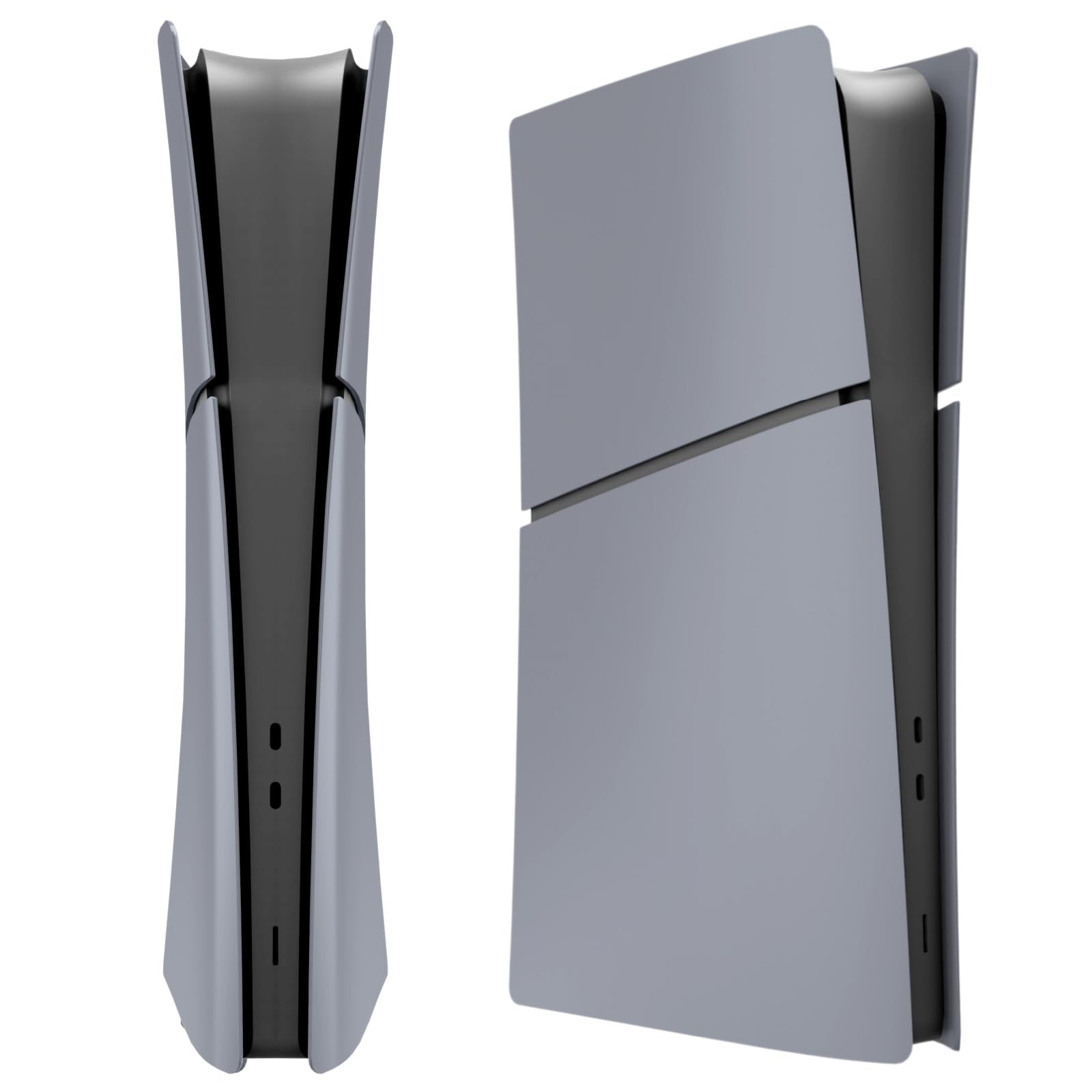 Face Plates Cover for PS5 Slim Digital Edition, FacePlates Panels Side Shell Accessories Compatible with PlayStation 5 Slim Protective (Grey)
