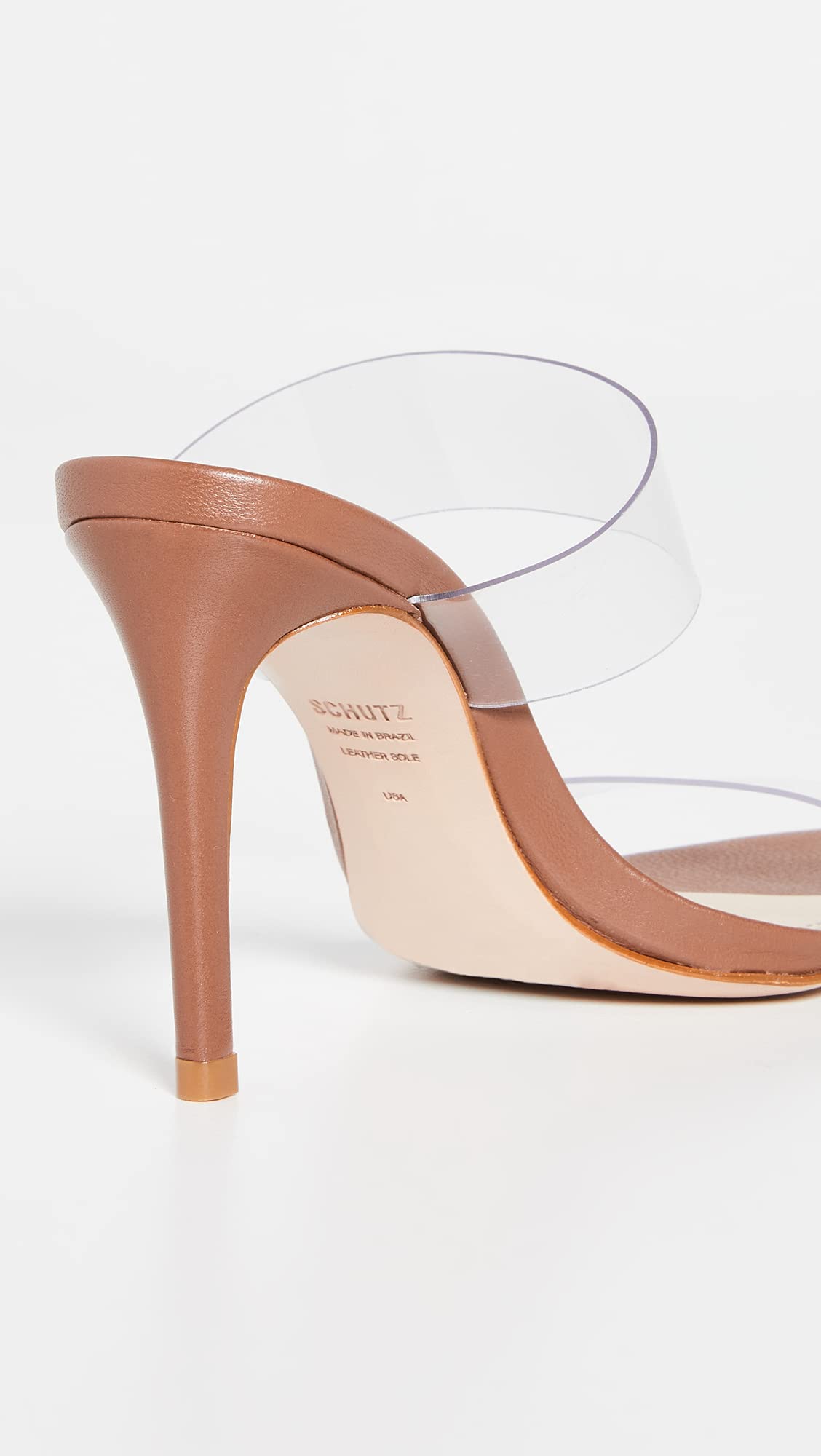 Ariella Sandal Wood Leather & Vinyl 10.5