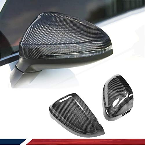 jcsportline de fibra de carbono funda para espejo lateral para A4 B9 con Side Lane Assist agujero 2017