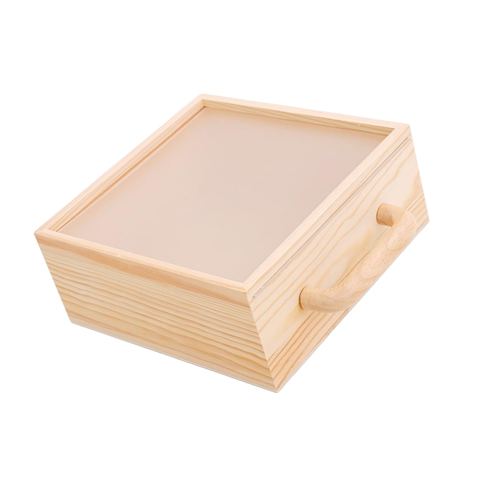 carotoe Bucolic Themed Jewelry Cabinet Compact Size Elegant Wooden Gift Box Fit on Tabletop or Countertop Neatly Wooden Jewelry Box