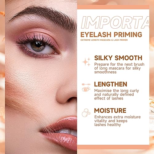 Mascara Primer Lashes Mascara Two Step With Primer For Maximum Impact, Length And Curling Buildable Formula,Double-Ended Volume Set - Image 8